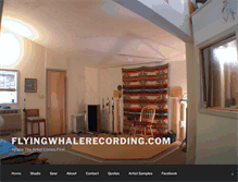 Tablet Screenshot of flyingwhalerecording.com